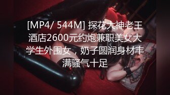 [MP4/ 544M] 探花大神老王酒店2600元约炮兼职美女大学生外围女，奶子圆润身材丰满骚气十足