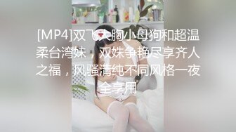 [MP4]双飞大胸小母狗和超温柔台湾妹，双姝争艳尽享齐人之福，风骚清纯不同风格一夜全享用