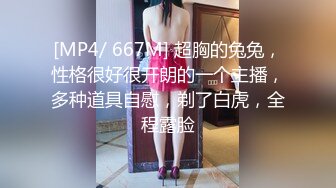 [MP4/ 667M] 超胸的兔兔，性格很好很开朗的一个主播，多种道具自慰，剃了白虎，全程露脸