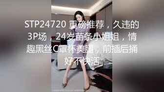 STP24720 重磅推荐，久违的3P场，24岁苗条小姐姐，情趣黑丝C罩杯美腿，前插后捅好不快活