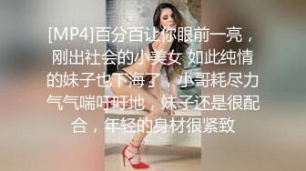 [MP4]百分百让你眼前一亮，刚出社会的小美女 如此纯情的妹子也下海了，小哥耗尽力气气喘吁吁地，妹子还是很配合，年轻的身材很紧致