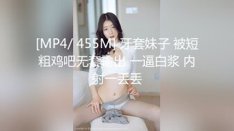 [MP4/ 455M] 牙套妹子 被短粗鸡吧无套输出 一逼白浆 内射一丢丢