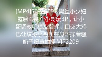 [MP4]STP26091 黑丝小少妇露脸跟两个小哥玩3P，让小哥调教听狼友指挥，口交大鸡巴让纹身小哥压在身下揉着骚奶子爆草抽插 VIP2209